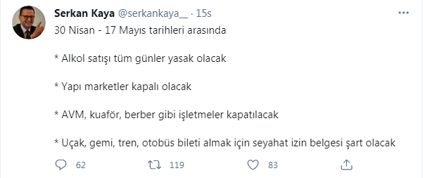 Tam Kapanma"da Alkol Satışı Yasaklandı Mı?